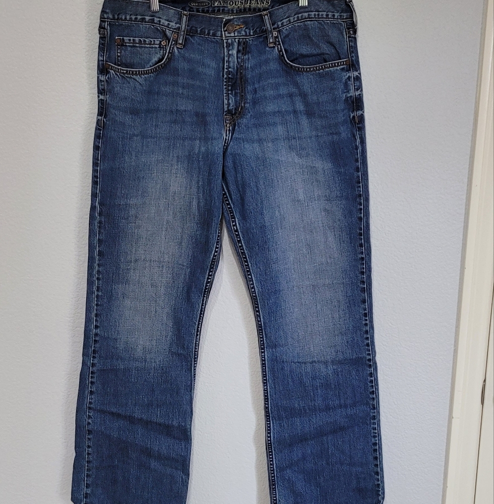 Men's boot cut jeans, 38x34